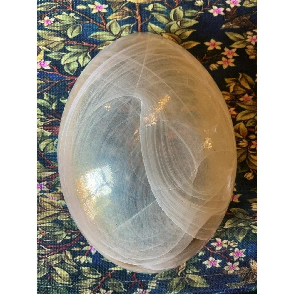 VTG Murano Venezia Beige Gold Opalescent Glass 8.75